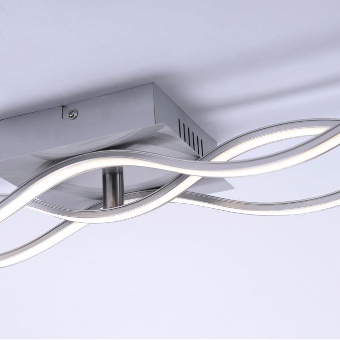 Paul Neuhaus LED-Deckenleuchte, 3 Leuchtarme, Wellenform, warmweiß, energiesparend Cyber Monday
