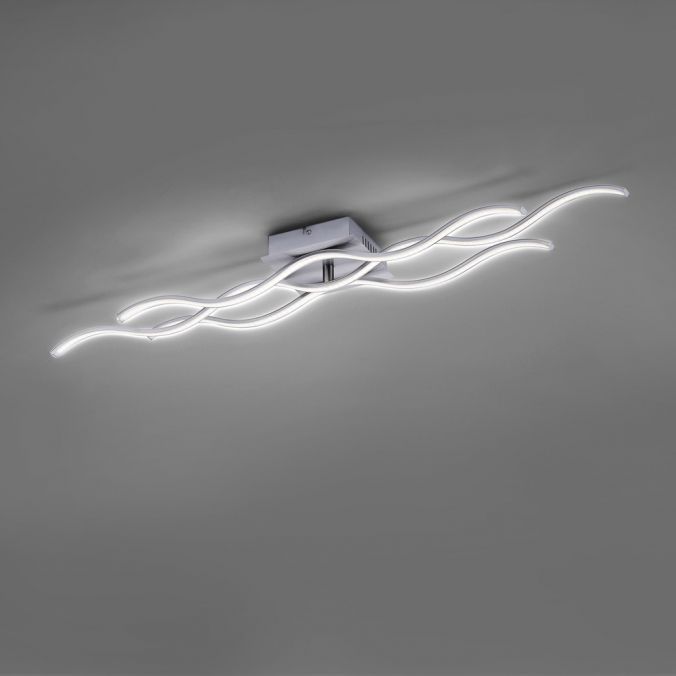 Paul Neuhaus LED-Deckenleuchte, 3 Leuchtarme, Wellenform, warmweiß, energiesparend Cyber Monday