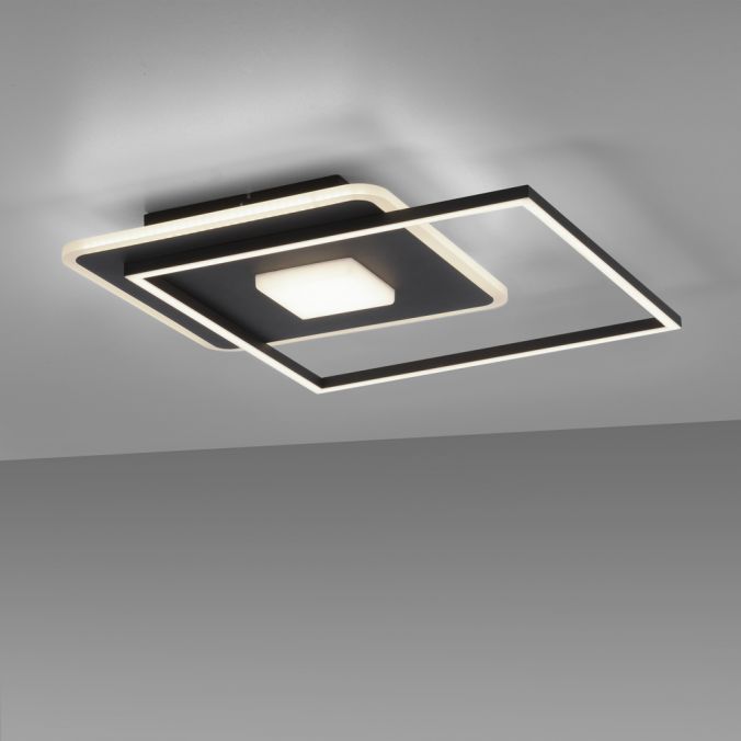 Paul Neuhaus LED Deckenleuchte eckig Switchmo schwarz 3 Stufen Dimmung modern Osterangebot