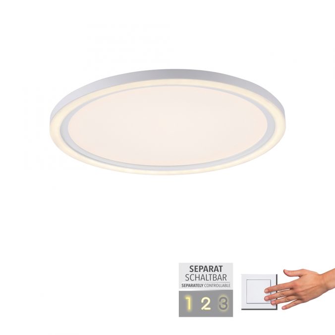 Paul Neuhaus LED Deckenleuchte weiß rund Serienschalter warmweiß Memoryfunktion