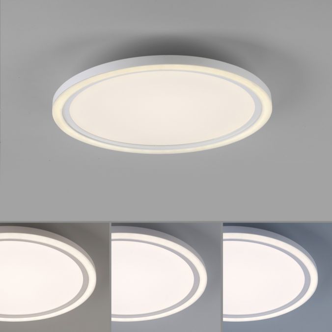 Paul Neuhaus LED Deckenleuchte weiß rund Serienschalter warmweiß Memoryfunktion Heißer Verkauf