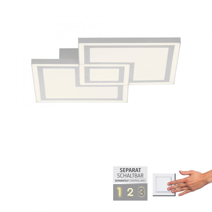 Paul Neuhaus LED Deckenleuchte weiß Serienschalter warmweiß Licht Memoryfunktion