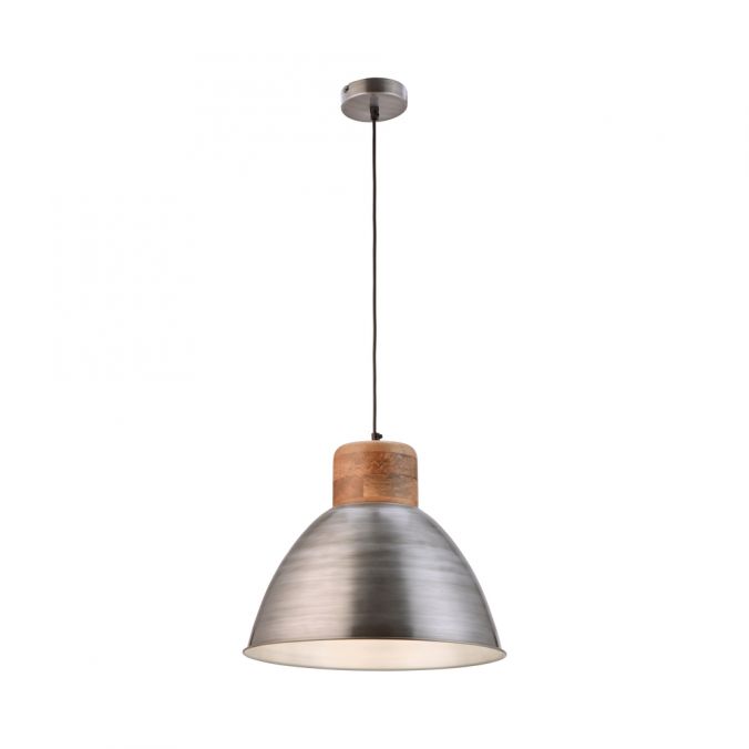 Paul Neuhaus Pendelleuchte, eisenfarben, Holzdekor, Industrial-Stil, Retro Stil Exklusive Angebote
