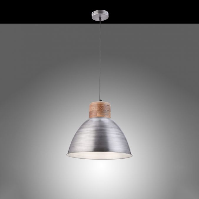 Paul Neuhaus Pendelleuchte, eisenfarben, Holzdekor, Industrial-Stil, Retro Stil Exklusive Angebote