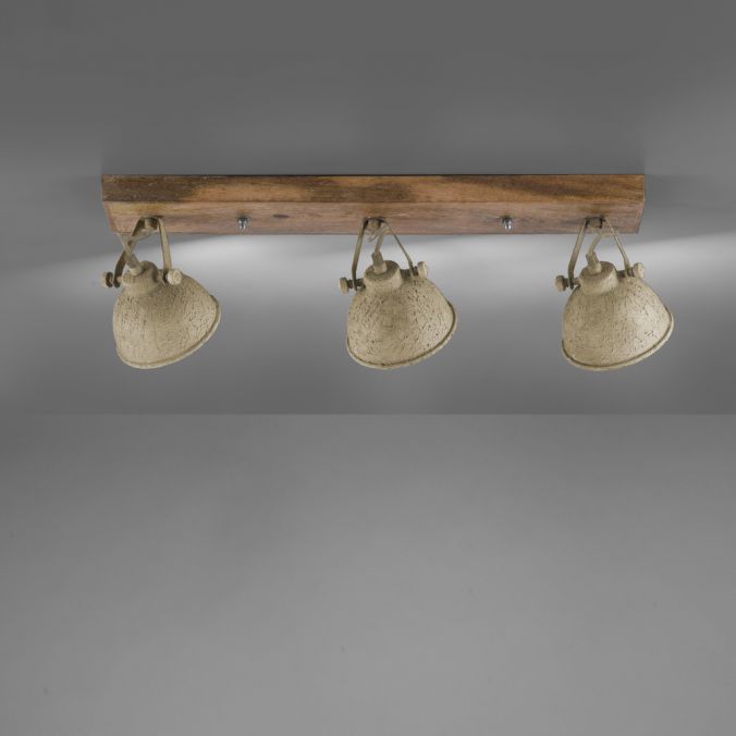 Paul Neuhaus LED Deckenlampe 3 flammig beige retro schwenkbar Industrie Style Neuheiten