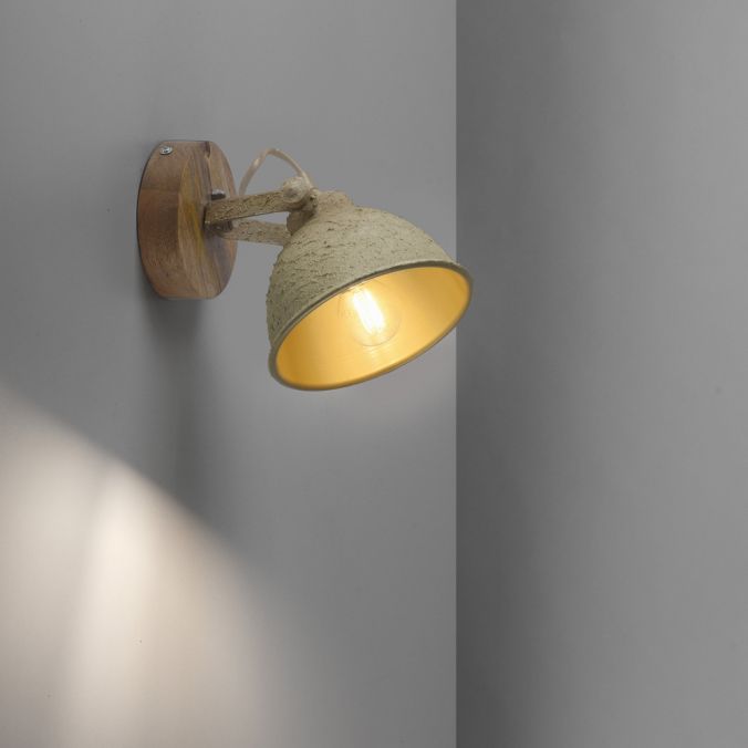 Paul Neuhaus LED Wandlampe 1 flammig beige retro schwenkbar Industrie Style Kauf eins, bekomm eins gratis
