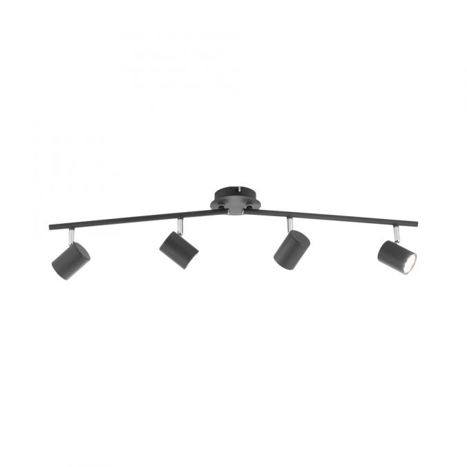 Paul Neuhaus LED Deckenleuchte, anthrazit, 4 Flammig, drehbare Leuchtspots