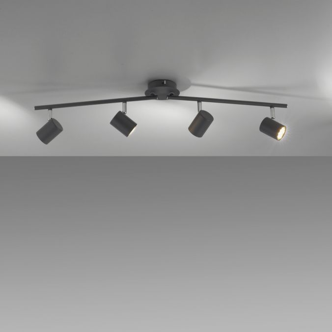Paul Neuhaus LED Deckenleuchte, anthrazit, 4 Flammig, drehbare Leuchtspots Riesige Ersparnisse