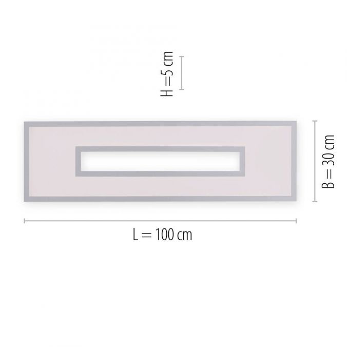 Paul Neuhaus LED Panel, weiß, rechteckig, Cut Out, dimmbar, inkl. Fernbedienung, modern Tiefpreis