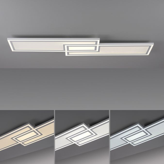 Paul Neuhaus LED Deckenleuchte weiß flach 110x28 Fernbedienung dimmbar CCT Farbsteuerung Super Sparpreis