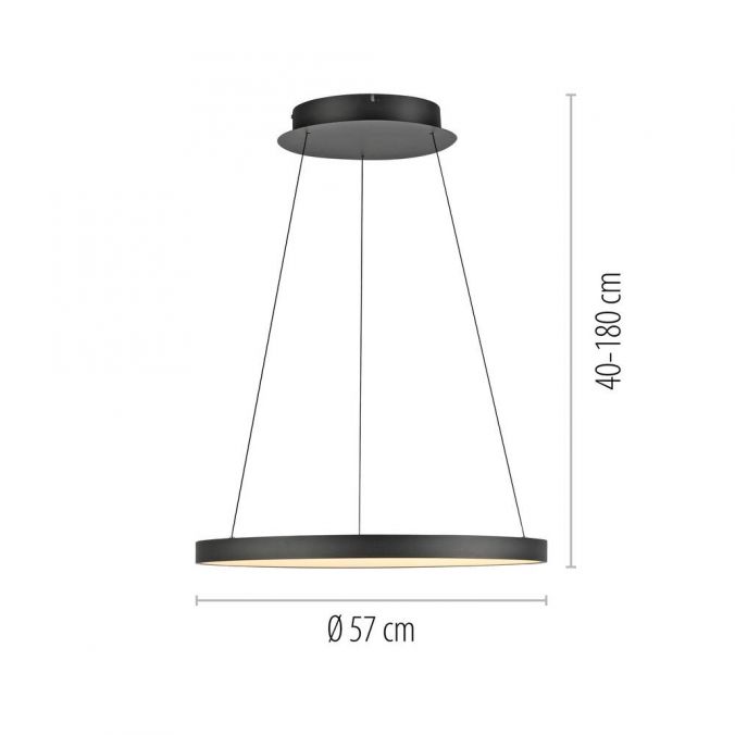Paul Neuhaus LED Pendelleuchte schwarz höhenverstellbar dimmbar Memoryfunktion Wochenangebot