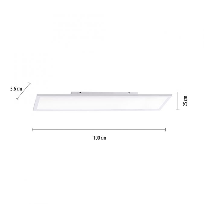 Paul Neuhaus LED Panel, Deckenleuchte, weiß, 100x25 cm, dimmbar, Smart-Home JETZT KAUFEN