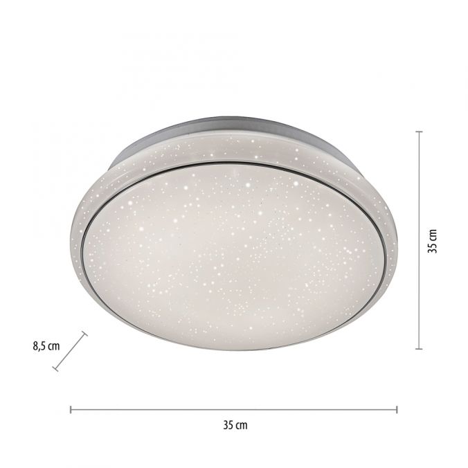 Paul Neuhaus LED Deckenleuchte Ø35cm rund Sternenhimmel Farbwechsel CCT Memoryfunktion Neueste Stile