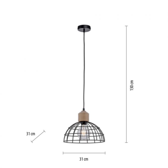 Paul Neuhaus LED Pendelleuchte 31x31 Metallschirm Naturholz schwarz 1 flammig Küche Nur für heute