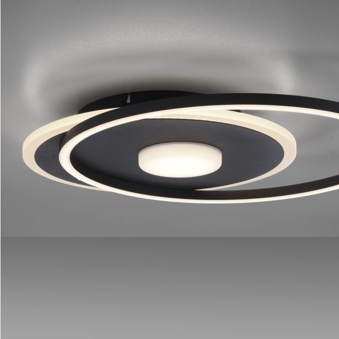 Paul Neuhaus LED Deckenleuchte rund Switchmo schwarz 3 Stufen Dimmung modern Kostenloser Versand international