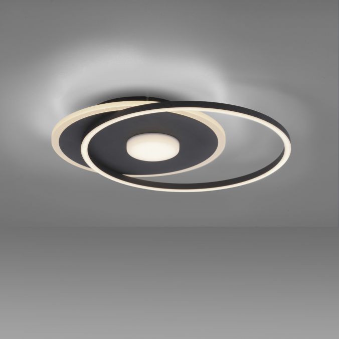 Paul Neuhaus LED Deckenleuchte rund Switchmo schwarz 3 Stufen Dimmung modern Kostenloser Versand international