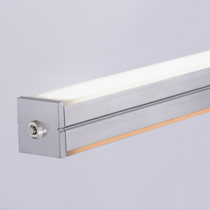 Paul Neuhaus LED-Pendelleuchte, stahlfarben, Tastdimmer, lineares Design, CCT, höhenverstellbar Fabrikladen