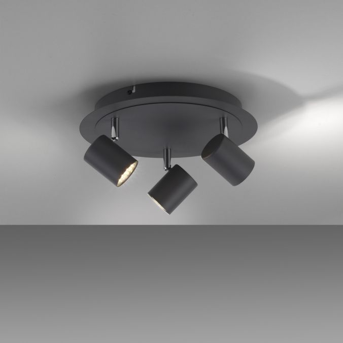 Paul Neuhaus LED Deckenleuchte, anthrazit, 3 Flammig, schwenkbare Leuchtköpfe Black Friday Preise