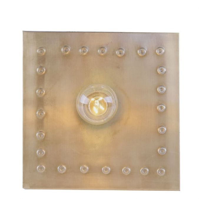 Paul Neuhaus Deckenleuchte, gold, antike Optik, Vintagestil, quadratische Form, modern Auslauf