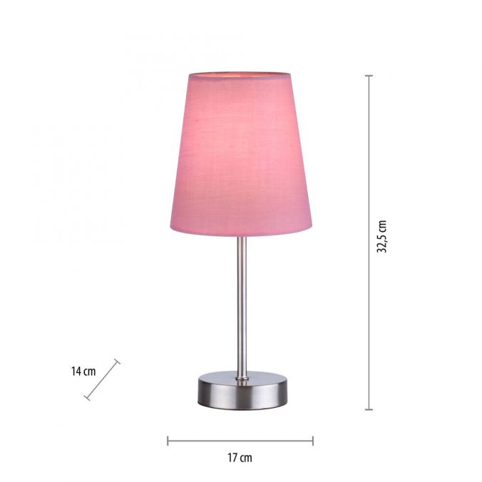 Paul Neuhaus Tischleuchte, rosa, 1x E14 LED, Schirm, inkl. Schnurschalter Verkauf