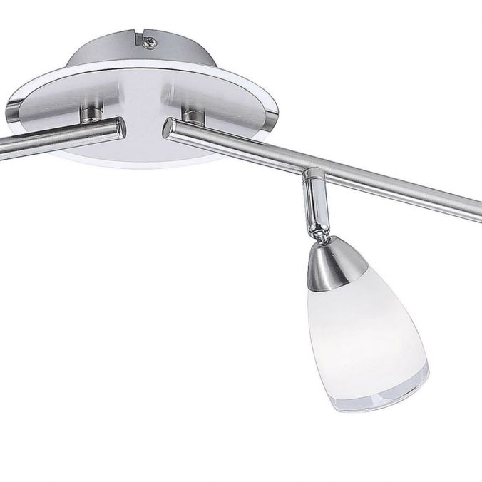 Paul Neuhaus LED-Deckenstrahler, Stahl,t 4 verstellbaren Leuchtköpfen, Glas satiniert Hotsell