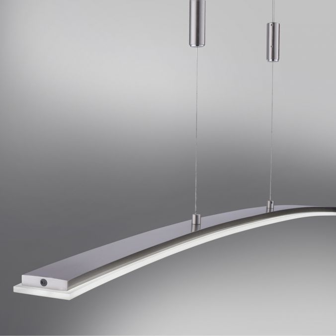 Paul Neuhaus LED Pendelleuchte, stahlfarben, CCT, 100cm lang, dimmbar Günstiger Verkauf