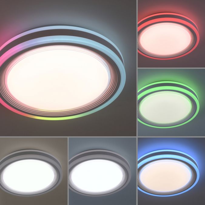 Paul Neuhaus LED Deckenleuchte 40x40cm rund weiß dimmbar Farbspiel CCT LED Panel Blitzverkäufe