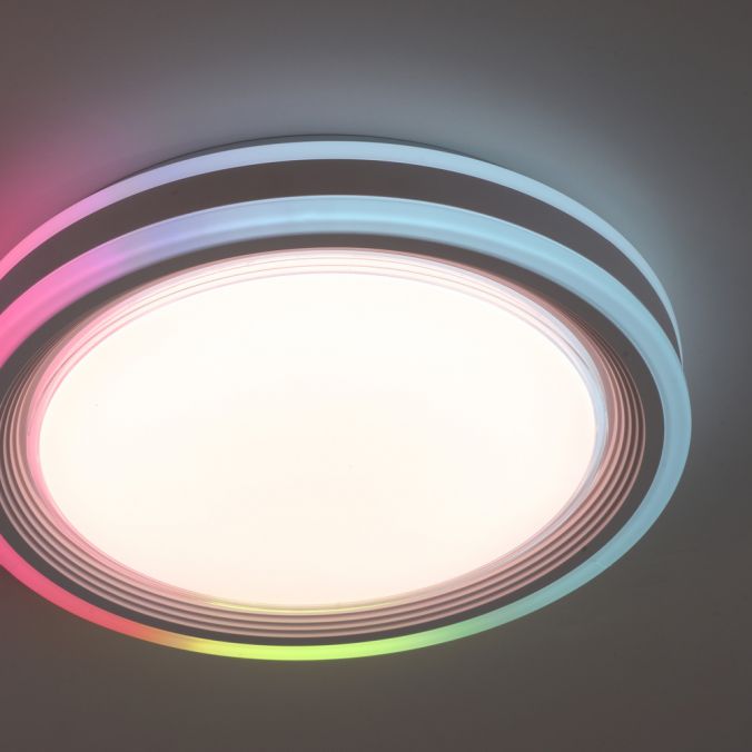 Paul Neuhaus LED Deckenleuchte 40x40cm rund weiß dimmbar Farbspiel CCT LED Panel Blitzverkäufe