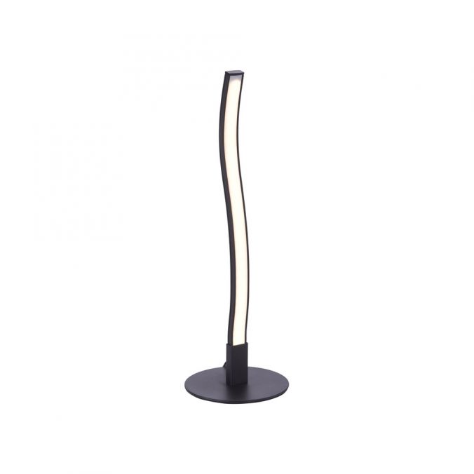 Paul Neuhaus LED-Tischleuchte, schwarz, Wellenform, warmweiße Lichtfarbe, modern
