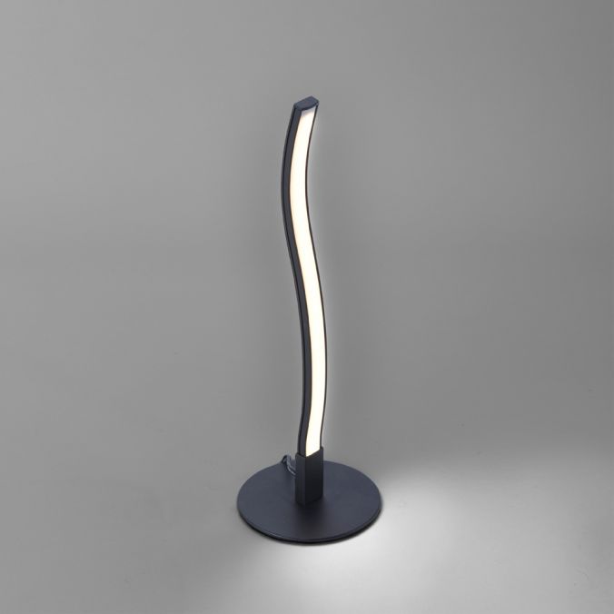 Paul Neuhaus LED-Tischleuchte, schwarz, Wellenform, warmweiße Lichtfarbe, modern Sonderangebot