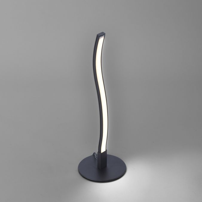 Paul Neuhaus LED-Tischleuchte, schwarz, Wellenform, warmweiße Lichtfarbe, modern Sonderangebot