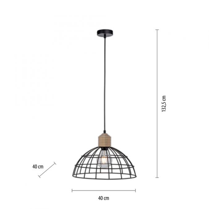 Paul Neuhaus LED Pendelleuchte 40x40 Metallschirm Naturholz schwarz 1 flammig Küche Günstig kaufen