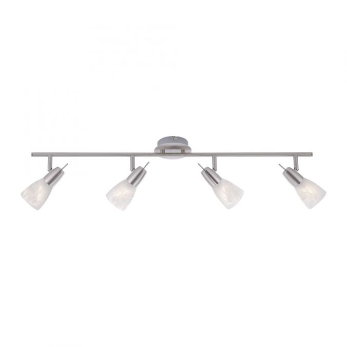Paul Neuhaus LED-Deckenleuchte, stahlfarben, warmweiße Lichtfarbe, 4 flammig, modern Preisnachlass
