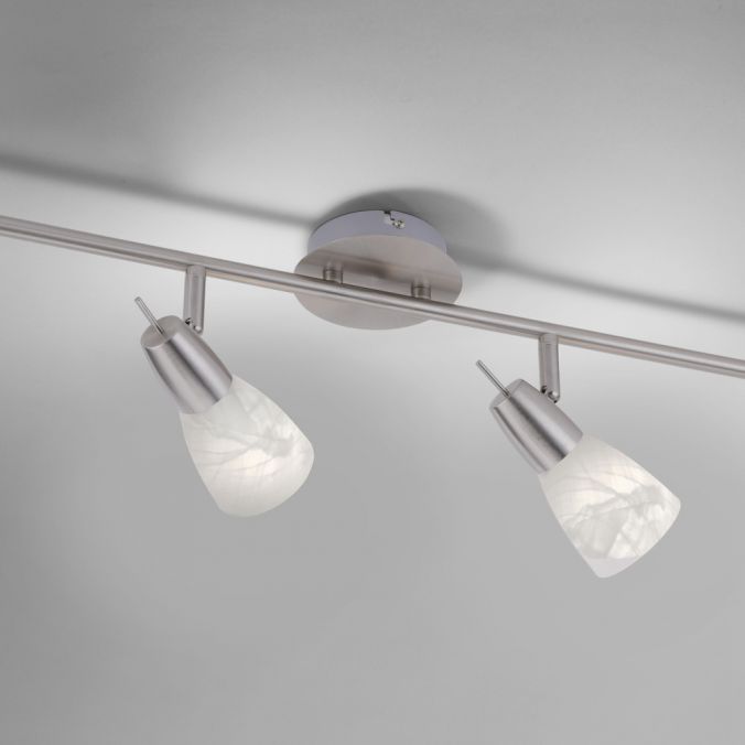 Paul Neuhaus LED-Deckenleuchte, stahlfarben, warmweiße Lichtfarbe, 4 flammig, modern Preisnachlass