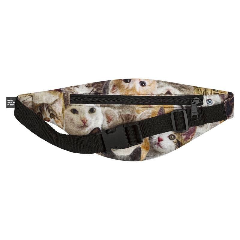PP Berlin Bauchtasche schmal, Canvas Stoff mit Motiven, Damen Herren Unisex Valentinstagsangebot