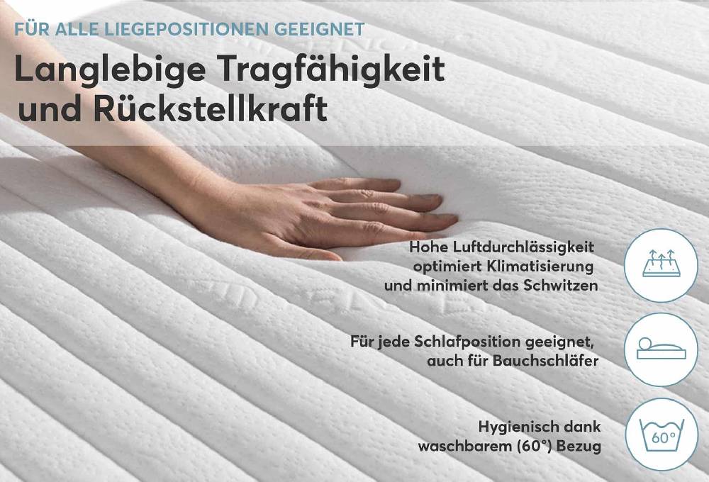 Ravensberger Matratzen Orthopädische Matratze Struktura-MED GEL Schlussverkauf