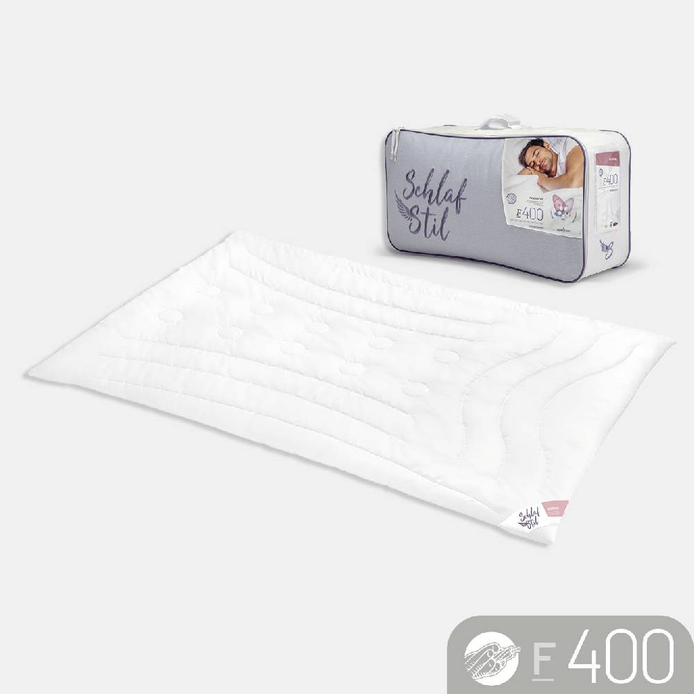 Schlafstil Faserbettdecke Schlafstil F400, Quallofil Premium 3D-Markenfaser
