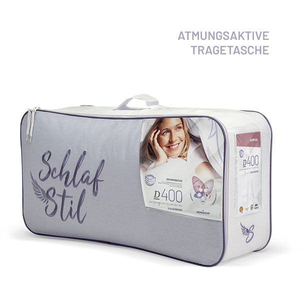 Schlafstil Daunenbettdecke Schlafstil D400, 90 % Daunen / 10 % Federn Begrenzt auf 3 Tage