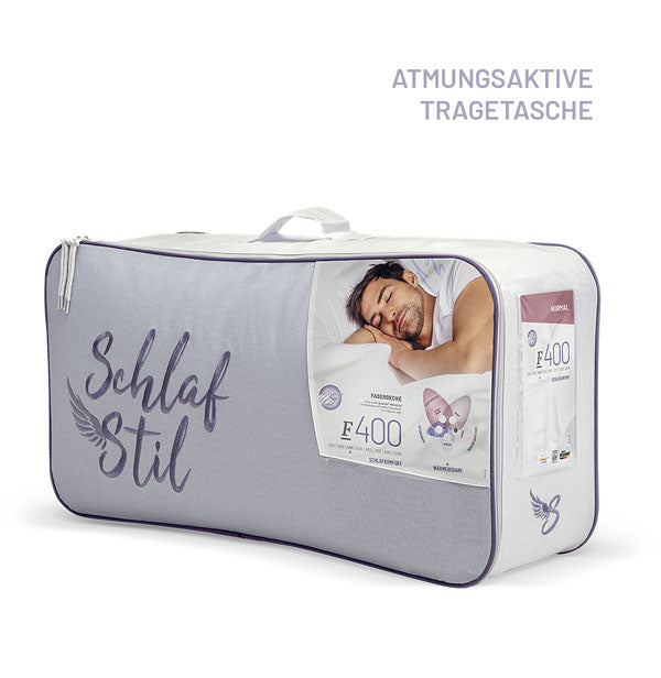 Schlafstil Faserbettdecke Schlafstil F400, Quallofil Premium 3D-Markenfaser 50% Rabatt für begrenzte Zeit