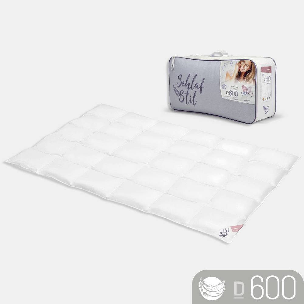Schlafstil Gänsedaunenbettdecke Schlafstil D600, 100 % Gänsedaunen Online Shopping