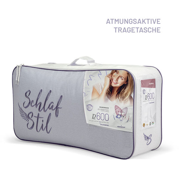 Schlafstil Gänsedaunenbettdecke Schlafstil D600, 100 % Gänsedaunen Bis zu 55% Rabatt