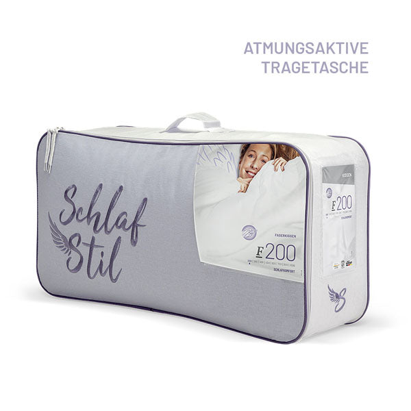 Schlafstil Faserkissen 3-Kammer Schlafstil F400, Quallofil Premium 3D-Markenfaser (Außen) Saisonale Angebote