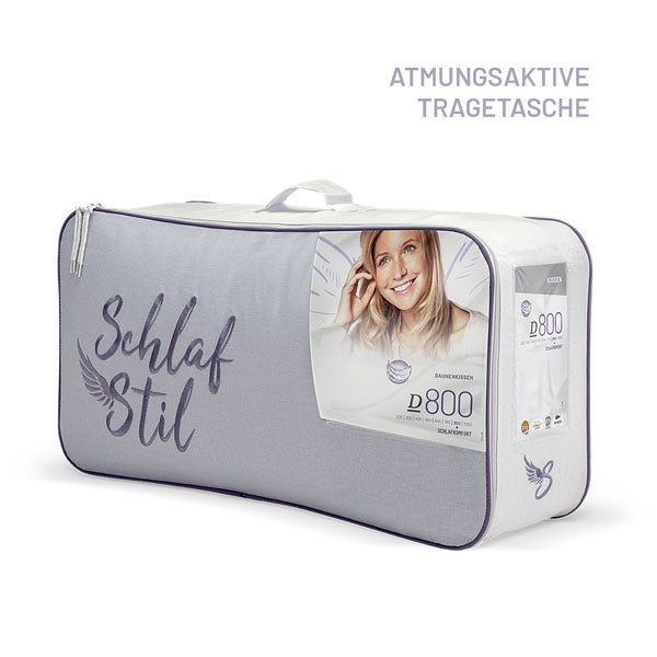 Schlafstil Gänsedaunenkissen, Schlafstil D800, 100% Gänsedaunen (Außen) 50% Rabatt für begrenzte Zeit