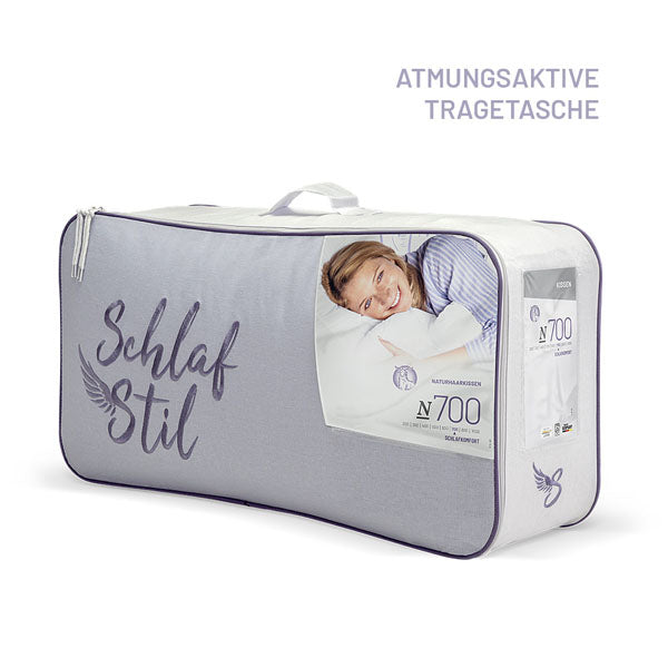 Schlafstil Cashmerekissen 3-Kammer Schlafstil N700, feinster Cashmere Flaum 100 % Cashmere Online