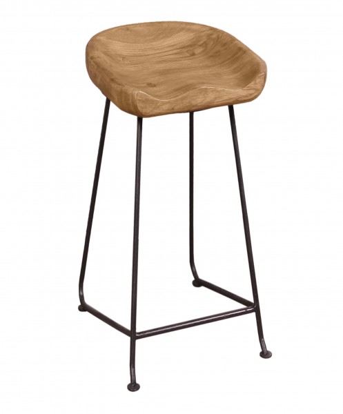 Sit Möbel Barhocker (NATURAL EDGE) 11846-01 (natur und schwarz) 50% Rabatt für begrenzte Zeit
