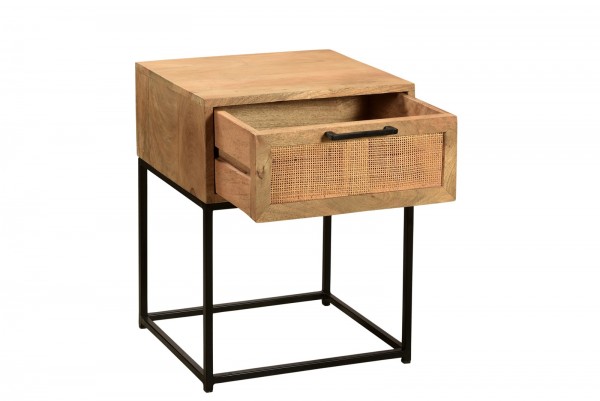 Sit Möbel Beistelltisch (CANE) 14156-01 (natur, Gestell schwarz) Angebote