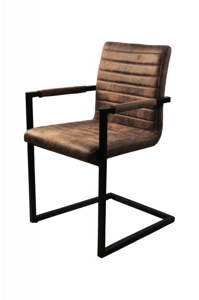 Sit Möbel Armlehnstuhl, 2er-Set (SIT & CHAIRS) 02497-30 (Bezug braun, Gestell antikschwarz) Blitzangebot