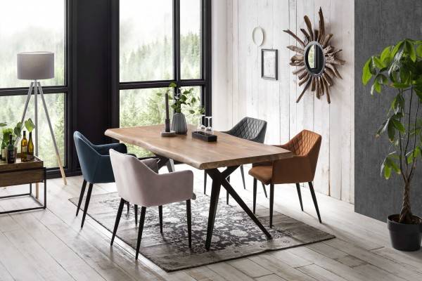 Sit Möbel Armlehnstuhl, 2er-Set (SIT & CHAIRS) 02452-21 (Gestell Stahl, Bezug Samt) Zeitbegrenzte Promotion