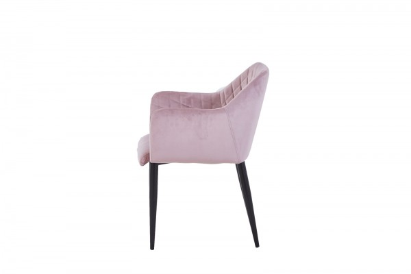 Sit Möbel Armlehnstuhl, 2er-Set (SIT & CHAIRS) 02452-24 (Gestell schwarz, Bezug altrosa) Bis zu 50% Rabatt