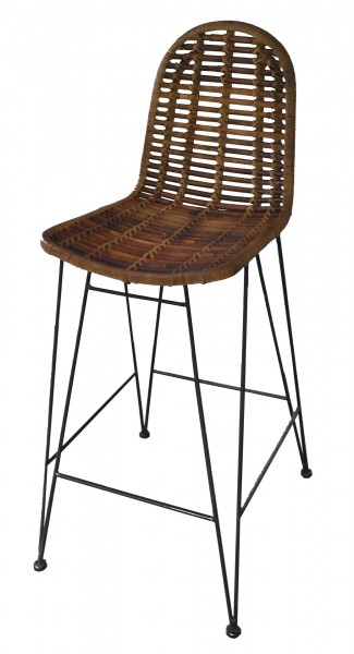 Sit Möbel Barhocker (RATTAN) 05328-04 (natur, Gestell antikschwarz) Exklusivangebot